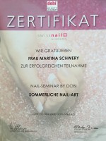 Zertifikat: dobi Beauty Academy "Sommerliche Nail-Art"